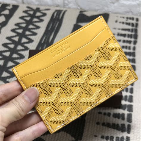 yellow goyard card holder|Wallet & Card Holders .